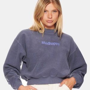 Madhappy Classics Crop Crewneck - in Shadow